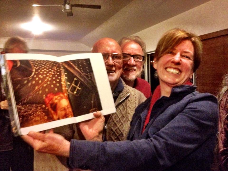 Neighbors and friends, happy to see the new book, at the Balingup book launch. 
